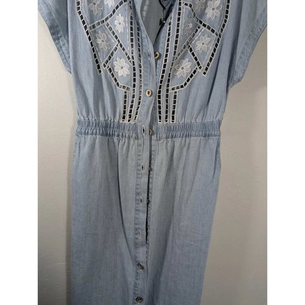 POL‎ Blue Boho western Dress